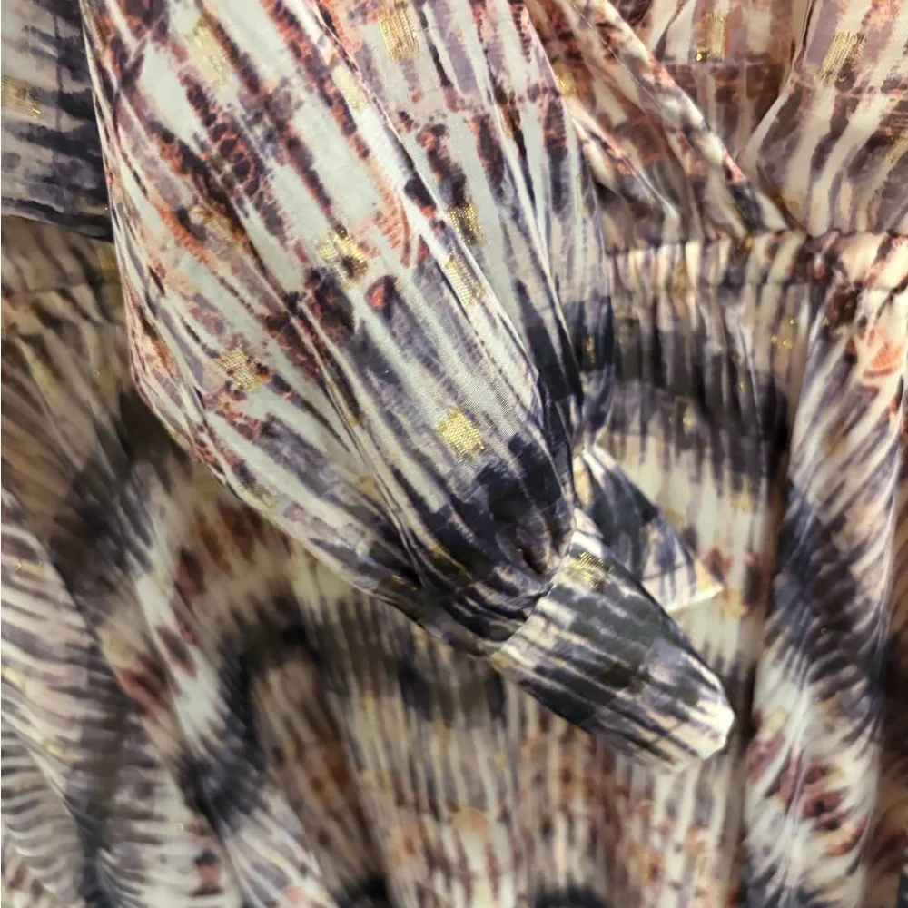 BEBE V-NECK MULTICOLOUR DRESS - Picture 4 of 9